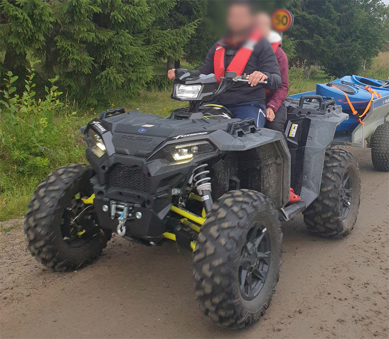 Fyrhjuling Polaris Sportsman XP 1000 EPS stulen i Ramsele, Vindeln nordväst om Umeå